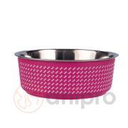 Anipro Alpha Fusion - Метална купа за храна и вода за кучета и котки, розова 12 см, 0.25 л. 1