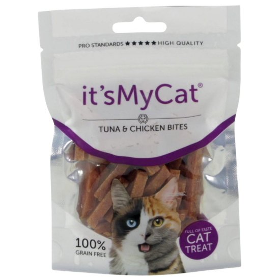 It`s My Cat - Здравословно лакомство за котки, хапки с пилешко и риба тон, 50 гр.