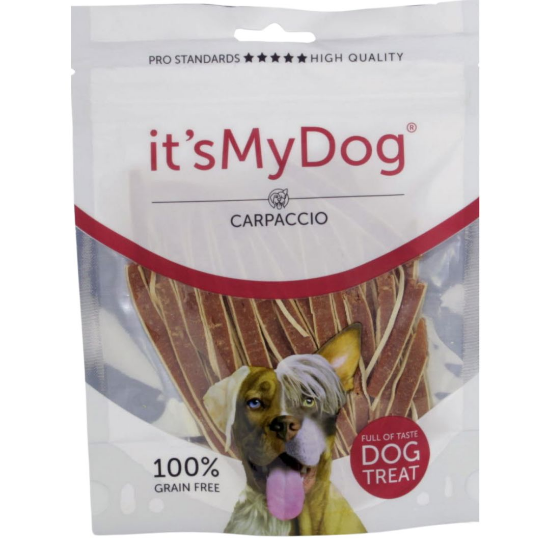 It`s My Dog - Лакомство за кучета, вкусни ленти с карпачо, 85 гр
