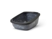 Savic Aseo Jumbo Marble - Котешка тоалетна с борд, черен мрамор/антрацит, 67.5x48.5x28 см. 1