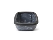 Savic Aseo Jumbo Marble - Котешка тоалетна с борд, черен мрамор/антрацит, 67.5x48.5x28 см. 2