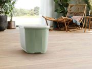 Savic Hop In - Котешка тоалетна с вход отгоре, цвят бяло и зелено 58.5 х 39 х 39.5см. 2