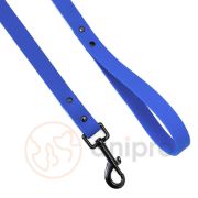 Anipro Hexagon - Повод лента хексагон за кучета, 20мм/120см тъмно син с черна карабинка 2