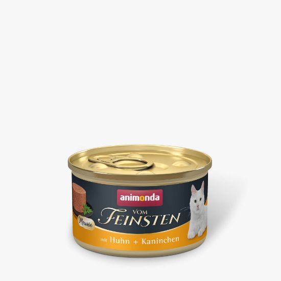 Animonda Vom Feinsten Cat Мус - Пълноценна консервирана храна за котки с пилешко и заешко месо, 85гр.