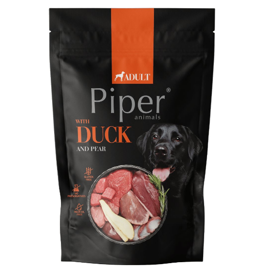Piper Adult Dog - Пауч за кучета с месо от патица и круша, 500гр