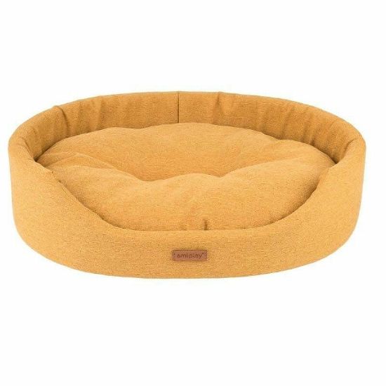 Amiplay Montana S - Елегантно легло за кучета и котки с възглавница, 46/38/13 см. - бордо