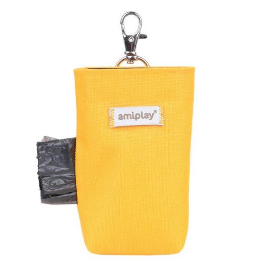 Amiplay Samba - Диспенсър за хигиенни торбички с удобна закопчалка, 6/2/11 см. - розов