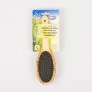 Duvo Plus Grooming Brush - Бамбукова чета 2в1 за кучета и котки 20см./6 см. 2