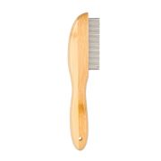 Duvo Plus Flea Comb - Бамбуков гребен за късокосмести кучета и котки, премахва бълхи и паразити 77 зъбци 21 см. 1