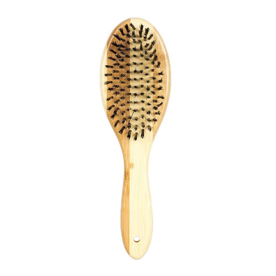 Duvo Plus Soft Bristled Brush - Бамбукова мека четка за кучета и котки 19.5 см./5.5 см.