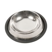 Duvo Plus Inox Anti-Slip Feeding Bowl - Метална купа за храна и вода за кучета ,с гума против хлъзгане 470 мл. , 20 см. 2