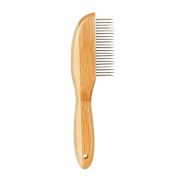 Duvo Plus Detangling Comb - Бамбуков гребен с 21 зъбци за разплитане, за кучета и котки със средно дълъг косъм 21 см. 2