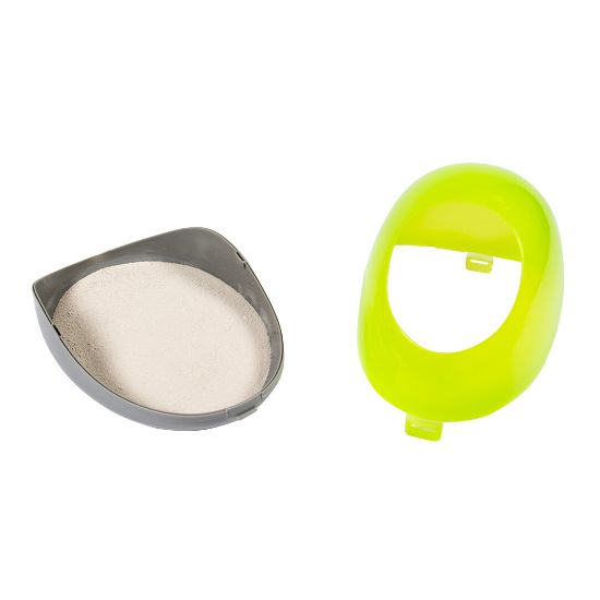 Duvo Plus Sand Bath - Вана за пясък за къпане на чинчила и други малки гризачи - зелена 28 x 18.5 x 18 см.