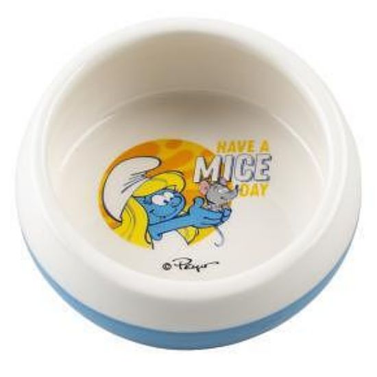 Duvo Plus Smurfs - Керамична купа за храна и вода за гризачи, 100 мл.