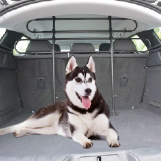 Duvo Plus -  Преградна решетка за автомобил от 2 елементи, 85-140 см / 75-110 см.