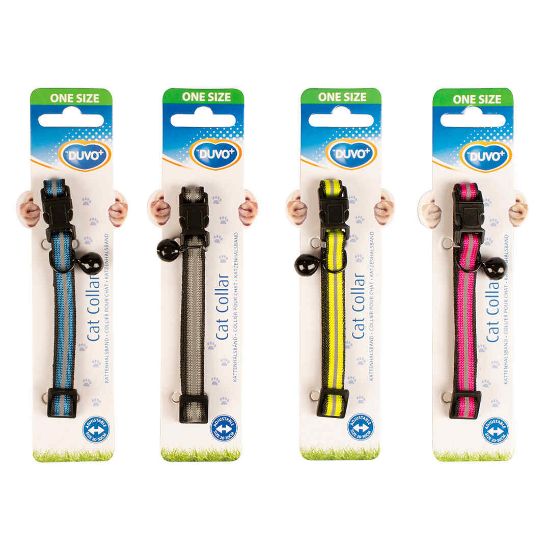 Duvo Plus Friends on the Goo - Регулируем светлоотразителен нашийник за котки, 20-30 см./10мм