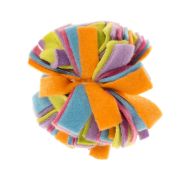 Duvo Plus Fleece Pompom - Котешка играчка - вълнена шарена топка - 6 см. 2