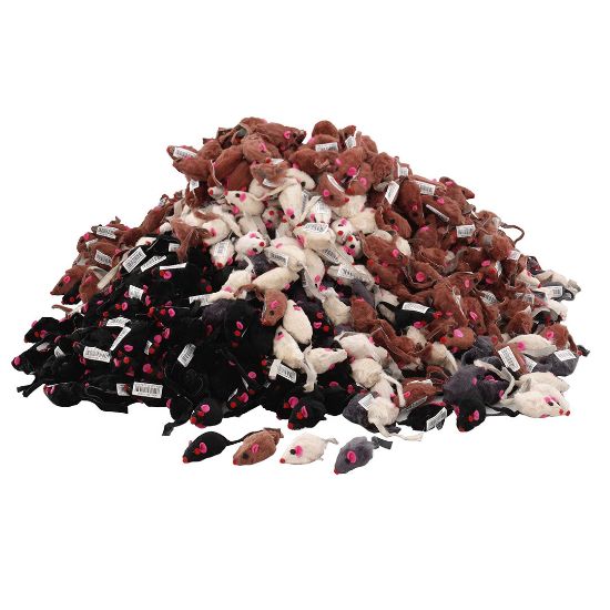 Duvo Plus Nature Shorthai Furmouse With Bell - Котешка играчка - мишка със звънче 6 см. 1 брой