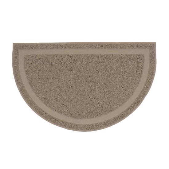 Duvo Plus Cat Litter Mat Half-Round - Котешка постелка за пред тоалетната 60x37 см. сива