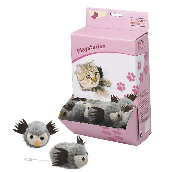 Duvo Plus - Котешка играчка във форма на вибрираща сова, 7.6 см.