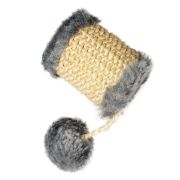 Duvo Plus - Играчка за котки от плюш и сезал, 13Х5Х5 см. 2