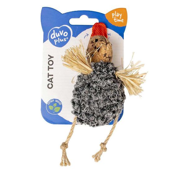 Duvo Plus - Котешка играчка коркова патица, 13Х8Х3  см.
