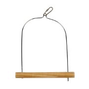 Duvo Plus Wooden Bird Swing - Дървена кацалка за клетки на птици 24х17.5х1.5 см. 1