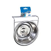 Duvo Plus Coop Cup With Screw - Метална купа/хранилка за птици с кука и винт за лесно закачане 9.5 см. 1