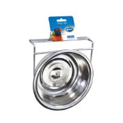 Duvo Plus Coop Cup With Screw - Метална купа/хранилка за птици с кука и винт за лесно закачане 9.5 см. 2