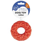 Duvo Plus - Играчка за кучета, гумен ринг с диспленсър за лакомства, 11Х11Х3,3 см. 1