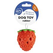 Duvo Plus - Гумена играчка с диспенсър за лакомства за кучета във форма на ягода, 8,3Х8,3Х9,8 см. 2