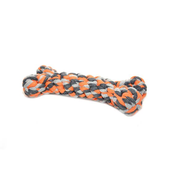 Duvo Plus Tug Toy Knotted Bone - Кучешка играчка - въже за дъвчене и дърпане , 14 см.