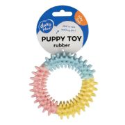 Duvo Plus Small - Дентална играчка за подрастващи кучета във форма на ринг, 11 см. 2
