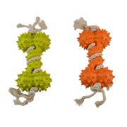 Duvo Plus Eko - Играчка за кучета за дъвчене и дърпане от естествена гума, бамбукови и оризови фибри, 27x8,5x5 см. 1