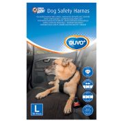 Duvo Plus Dog Safety Belt Harness - Нагръдник, безопасен колан за автомобили , за кучета с обиколка от 85 см до 110 см. черен 4