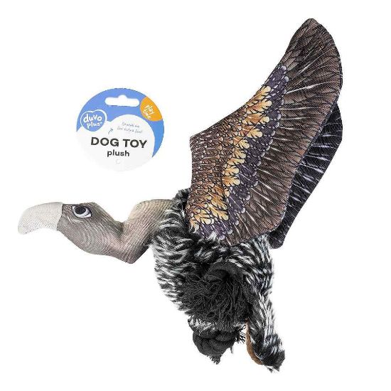Duvo Plus - Играчка за кучета - плюшен лешояд,9Х27Х26 см.