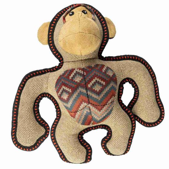 Duvo Plus Canvas gorilla - Здрава играчка за кучета във форма на горила, 29x24x9 см.