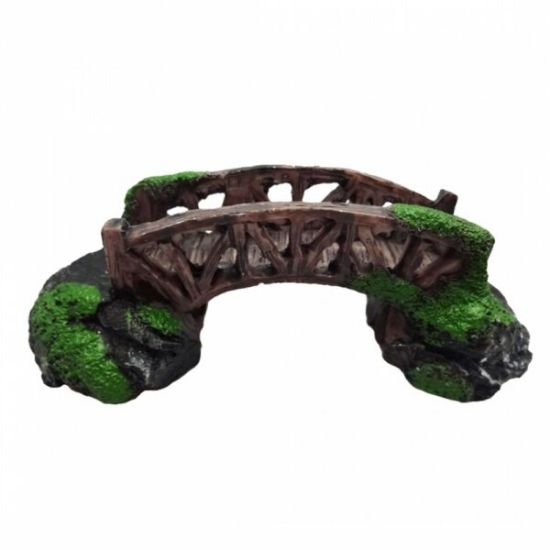 Duvo Plus Decoration Bridge - Декор за аквариуми - мост , 10x4,5x3,5 см.