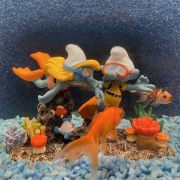 Duvo Plus Smurfs - Декорация за аквариуми във форма на водолази, 14,8x7,3x9,6 см. 3