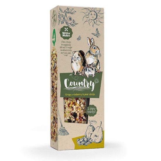 Witte Mollen Country - Лакомство за гризачи и дребни бозайници с боровинка и круша, 110 гр.