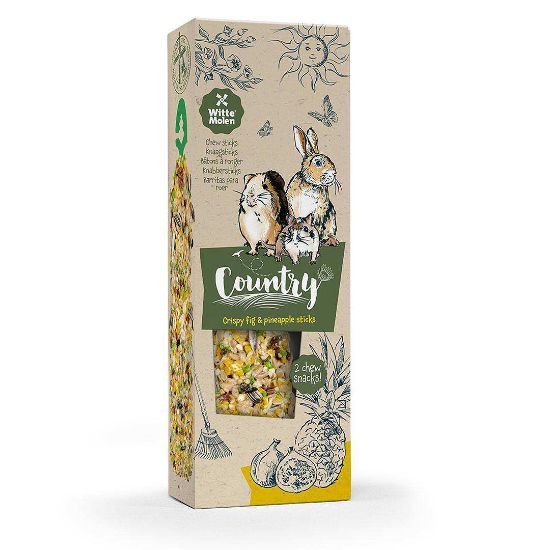 Witte Mollen Country - Крекер за гризачи със смокиня и ананас, 110 гр.