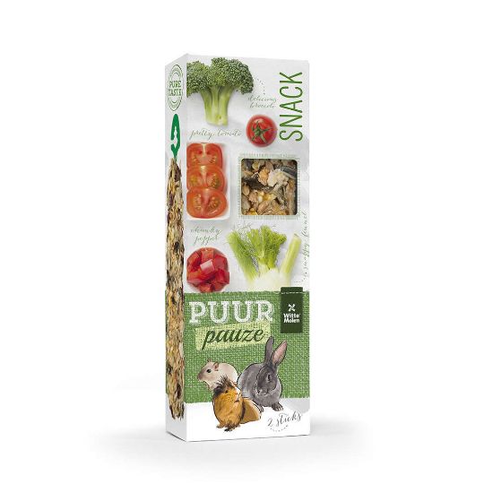 Duvo Plus Witte Molen Puur pauze sticks broccoli & tomato - Допълнителна здравословна храна за зайци и гризачи с броколи и домат 110 гр.