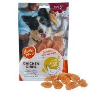 Duvo Soft chicken slices for dogs - Вкусно лакомство награди за кучета, меки хапки с пилешко месо, 80 гр 1