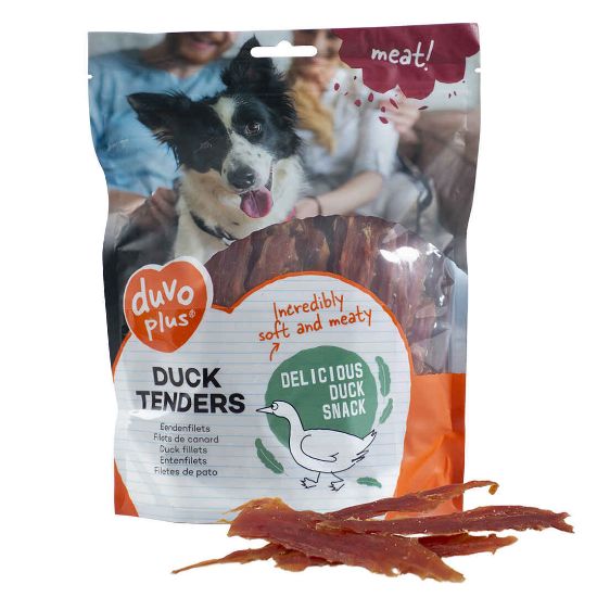 Duvo Plus - Кучешко лакомство от меки патешки филенца, 400 гр