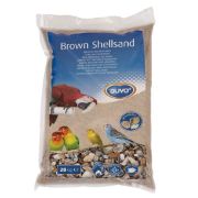 Duvo Plus Brown Shell Sand - Естествен кафяв пясък с миди и анасон за клетки на птици 5 кг. 1
