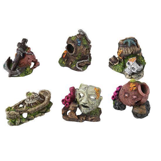 Duvo Plus Miniature Mix - Декори за аквариум 7- 10 см. 12 броя