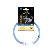 Duvo Plus - Светещ USB нашийник за кучета, 70 см. - червен 3