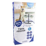 Duvo Plus Stand H-Foot with Bowls Black M - Метални купи за храна и вода със здрава стойка против плъзгане 56 см. - 2xØ24 см.2х3л. 3