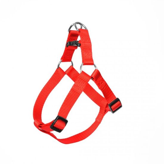 Duvo Plus Step In Harness - Регулируем нагръдник за кучета 65см.- 80 см./25 мм. червен