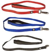 Duvo Plus East Leash Nylon - Повод за кучета 100 см./ 25 мм. черен 1